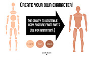 Character portrait creator MAN (PSD), a Person Illustration by Mandarinkas art (Thumbnail 4 of 7)