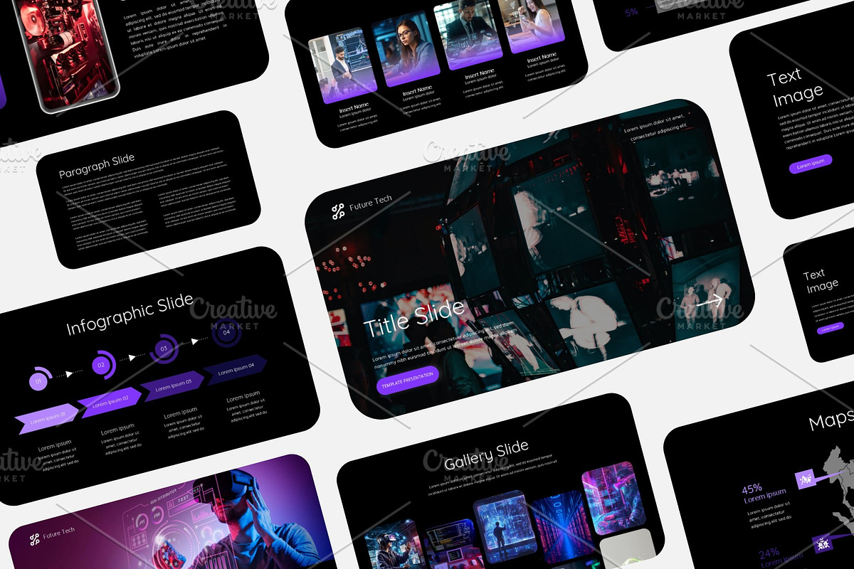 Future Tech Presentation, a Presentation Template by Interpitch (Photo 1 of 8)