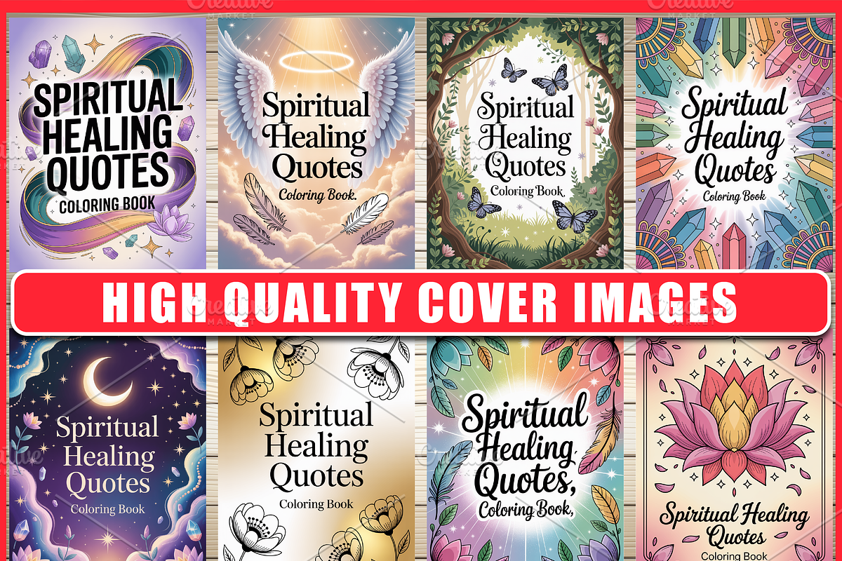 Spiritual Healing Quotes Coloring, an Empty State Illustration by Ink Gallery (Photo 3 of 4)