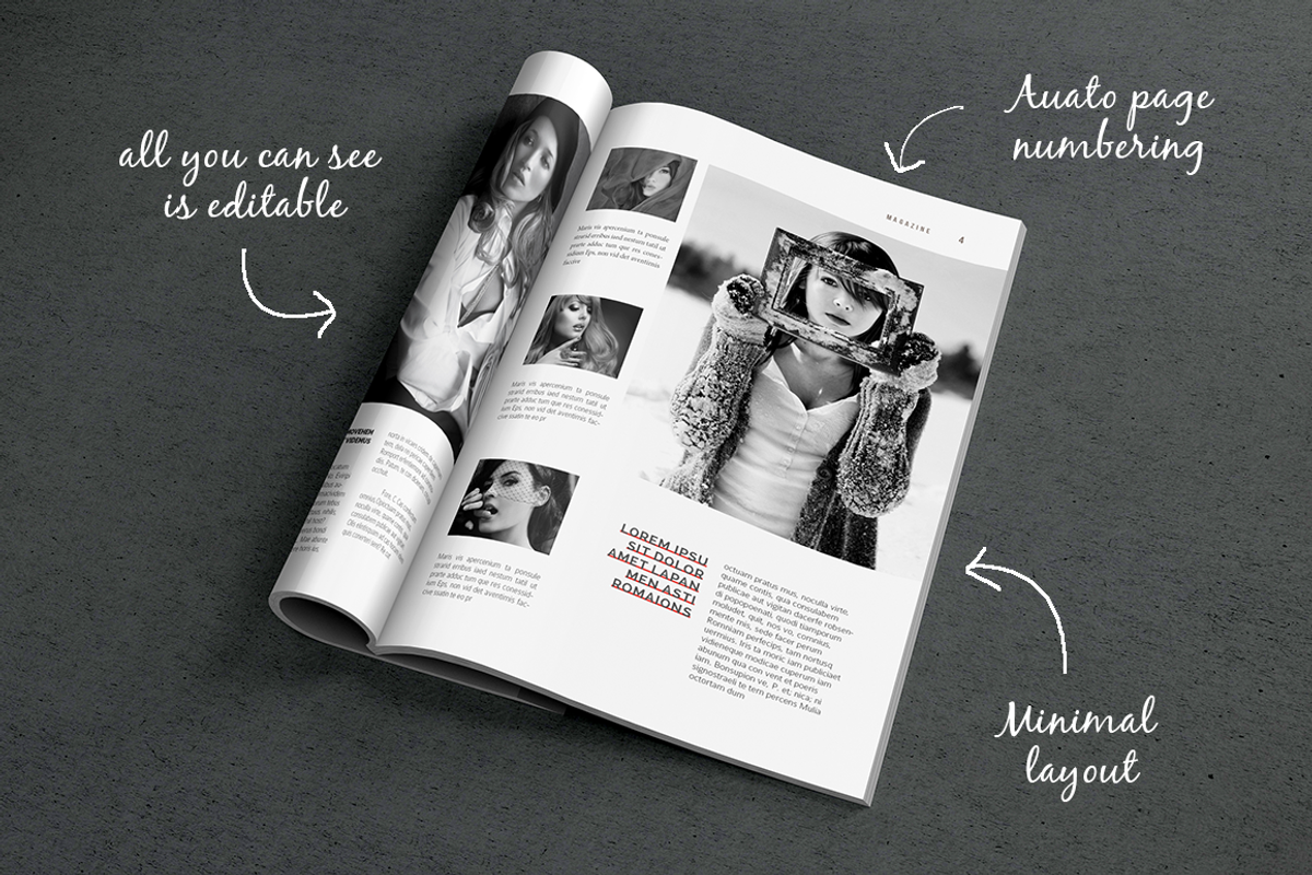 Indesign Magazine Template #3, a Magazine Template by spidergraph (Photo 5 of 5)