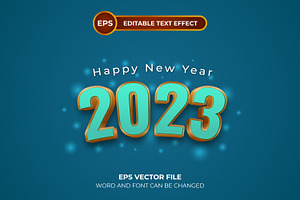 Happy New Year 2023 Text Effect