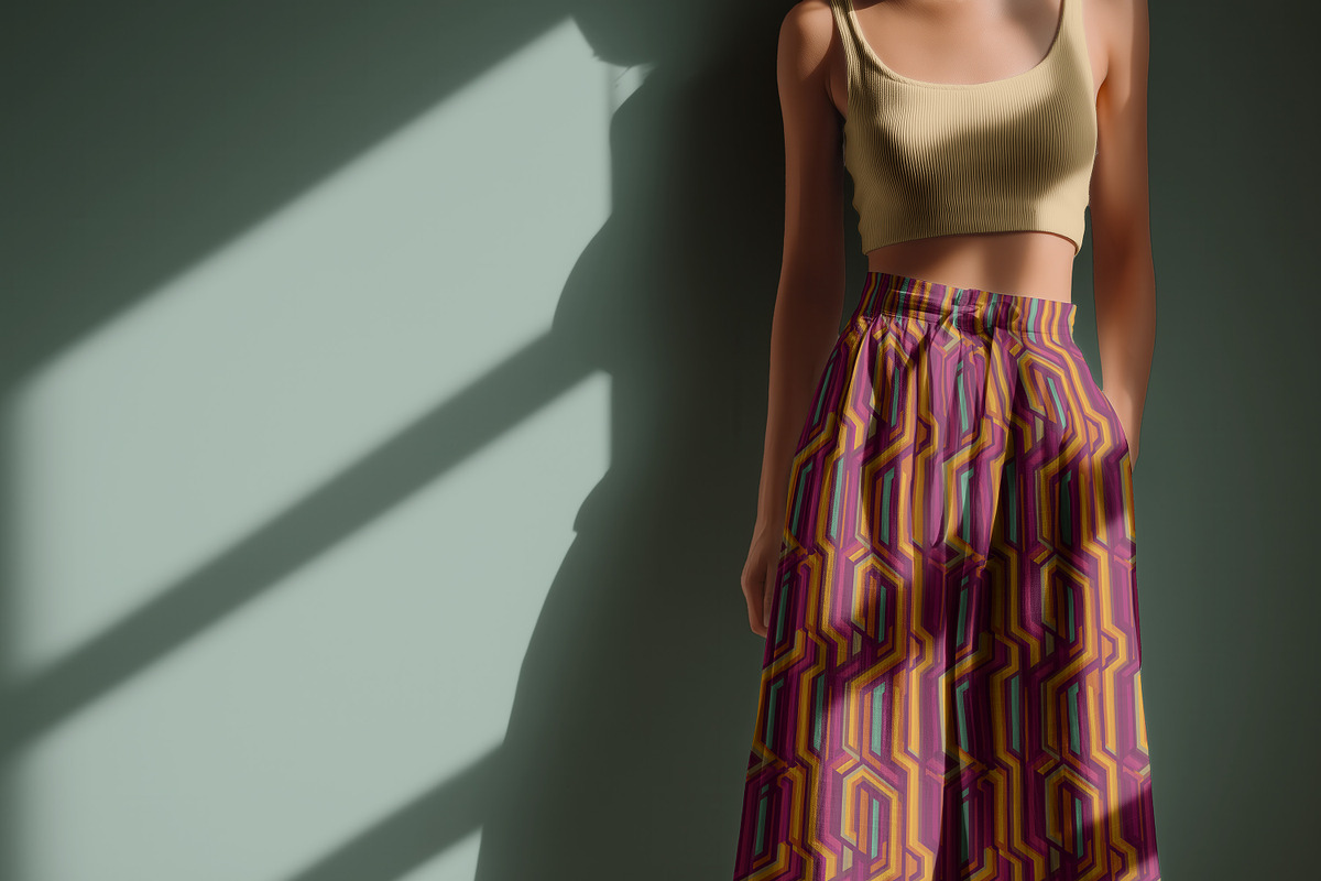 Wide Cotton Pants Studio Mockup PSD, a Bottom Mockup by 1001 mockups (Photo 4 of 9)