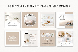 Airbnb Instagram Templates Canva