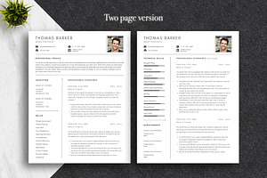 Minimal Resume Template Pack Canva