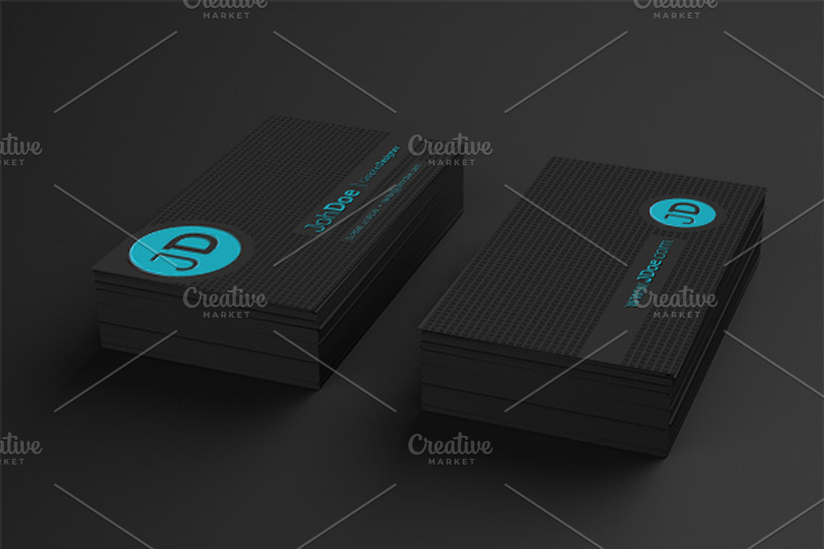 Dark Bussines Card Template, a Business Card Template by PRtopdesign (Photo 2 of 3)