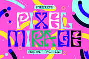 Pixel Mirage Abstract Style Font, a Font by PutraCetol Studio (Thumbnail 1 of 11)
