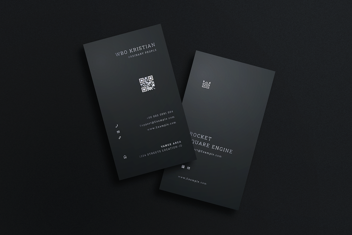 5 in 1 Vertical Luxury Business Card, a Business Card Template by Ctrl space studio (Photo 3 of 6)