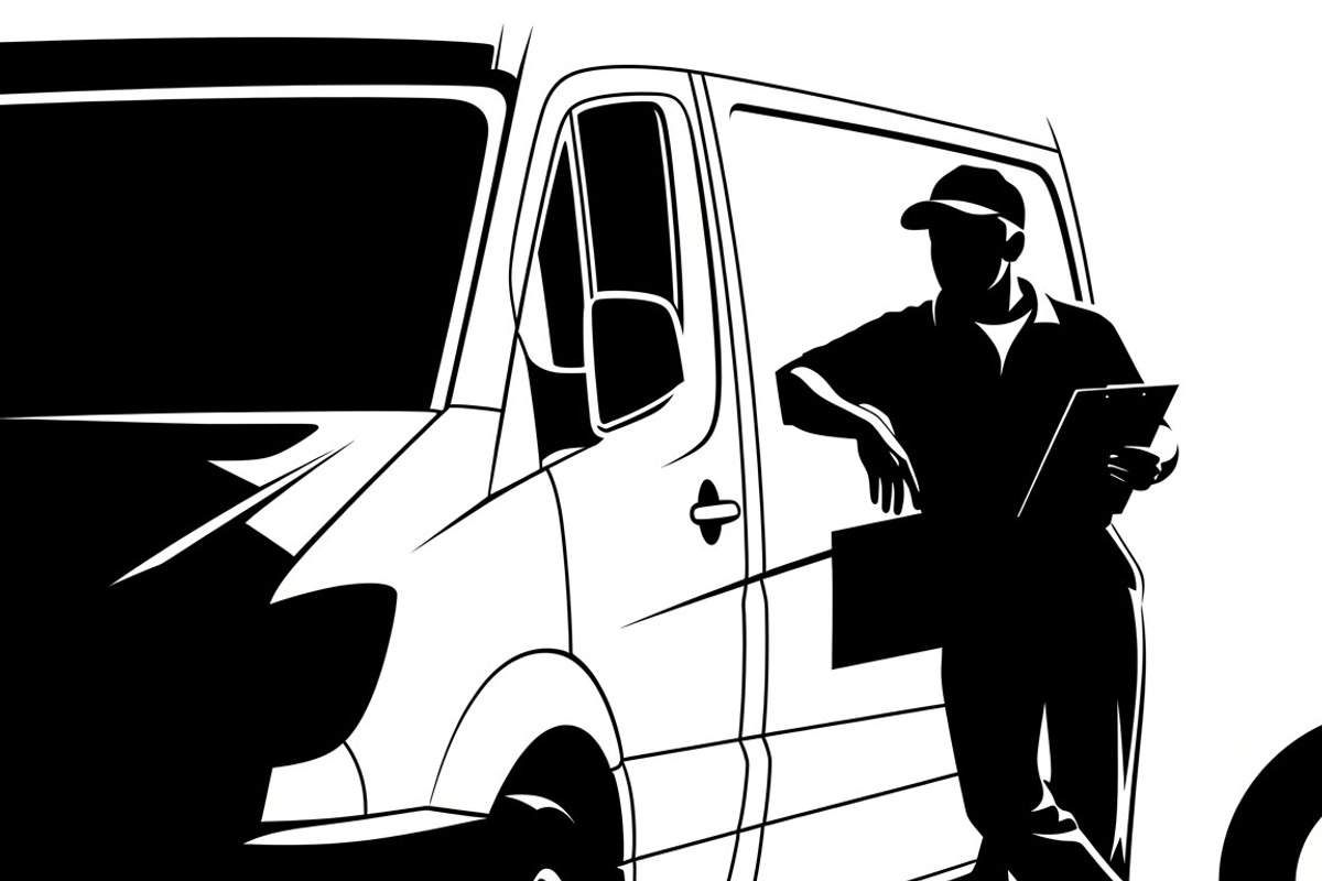 Delivery Driver Silhouette Pack, an Illustration by Amazin_art (Photo 10 of 26)