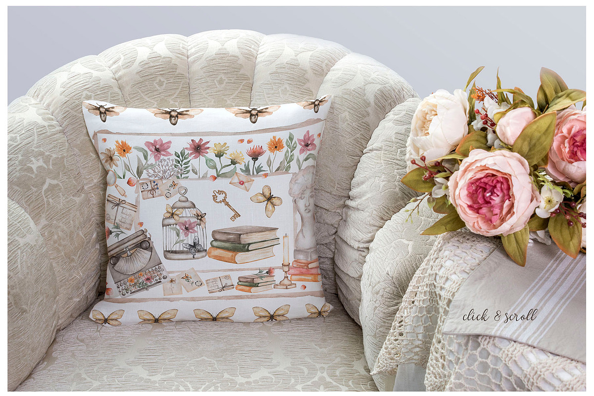 Watercolor Vintage Aesthetic, a Decorative Illustration by MayaNavits (Photo 12 of 15)