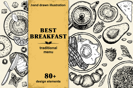 Hand Drawn Breakfast Design