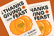 Minimal Thanksgiving Flyer, a Flyer Template by Gumico Studio. (Thumbnail 2 of 3)