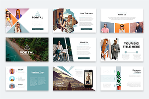 Portal Modern Powerpoint Template