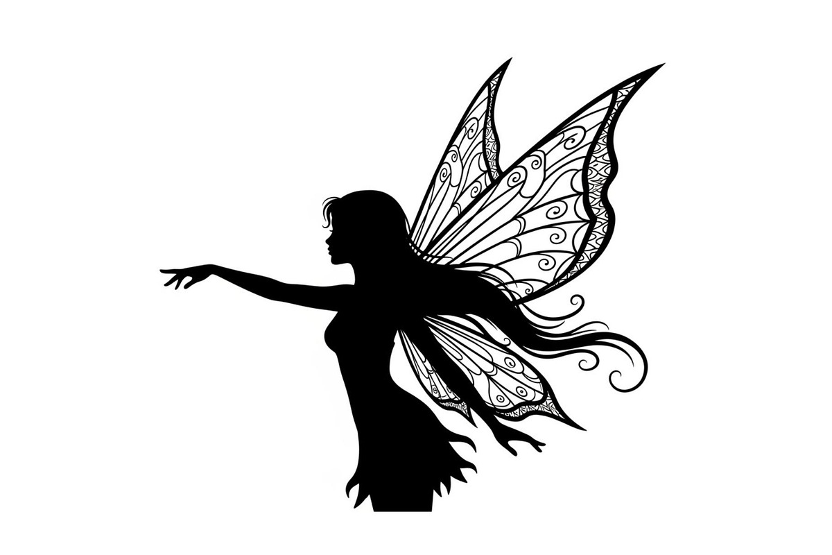 Magical Fairy Silhouette Bundle, an Illustration by jahid234 (Photo 30 of 51)