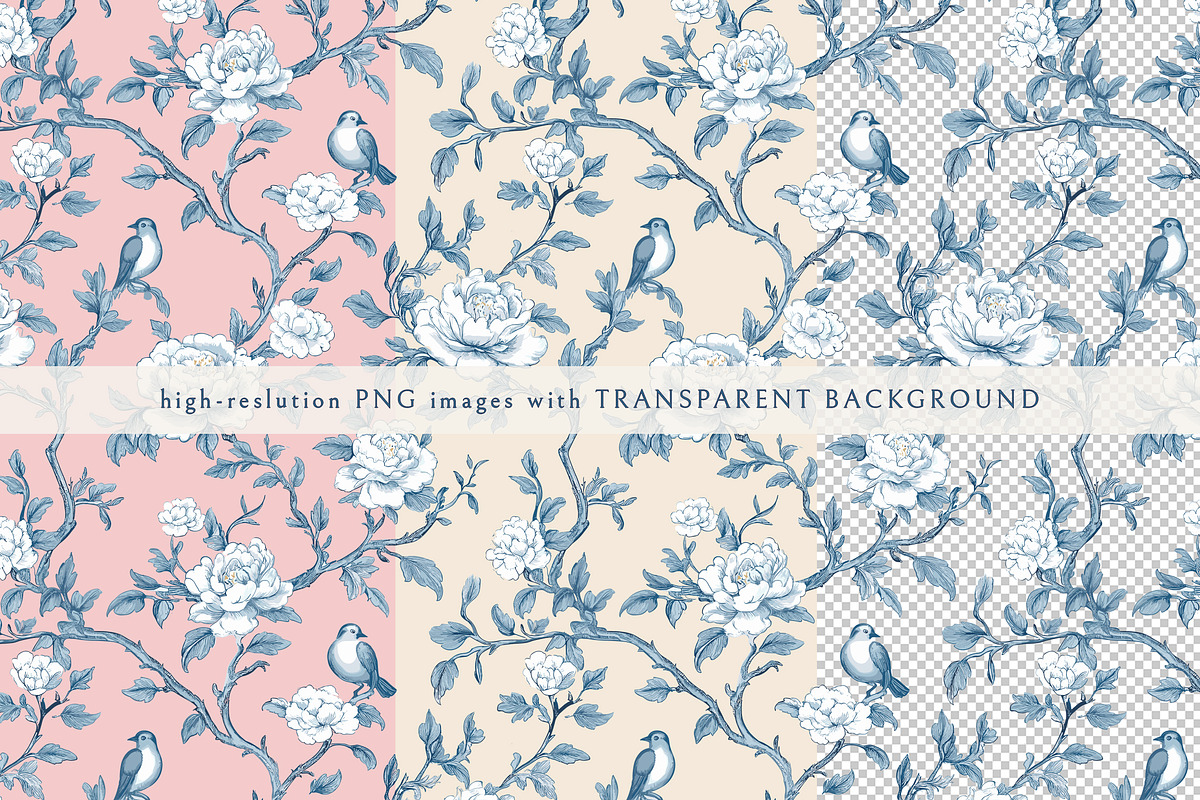 Chinoiseries Vector Seamless Pattern, a Pattern Graphic by Olya Creative (Photo 2 of 10)