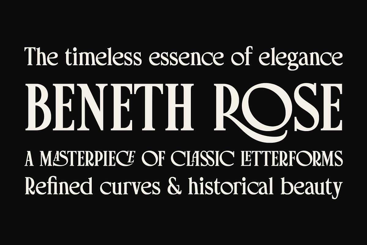 Charles Rosie - Luxury Serif, a Serif Font by Viswell (Photo 4 of 10)
