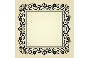 Decorative line art frames for, an Object Graphic by RODINA