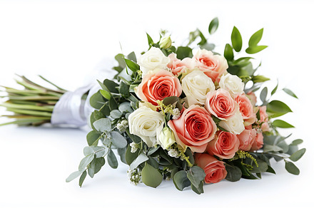 Simple wedding bouquet with white, a Nature Photo by MistyDay