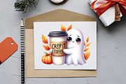 Ghost with Coffee Clipart, an Illustration by RobertsArt (Thumbnail 7 of 7)