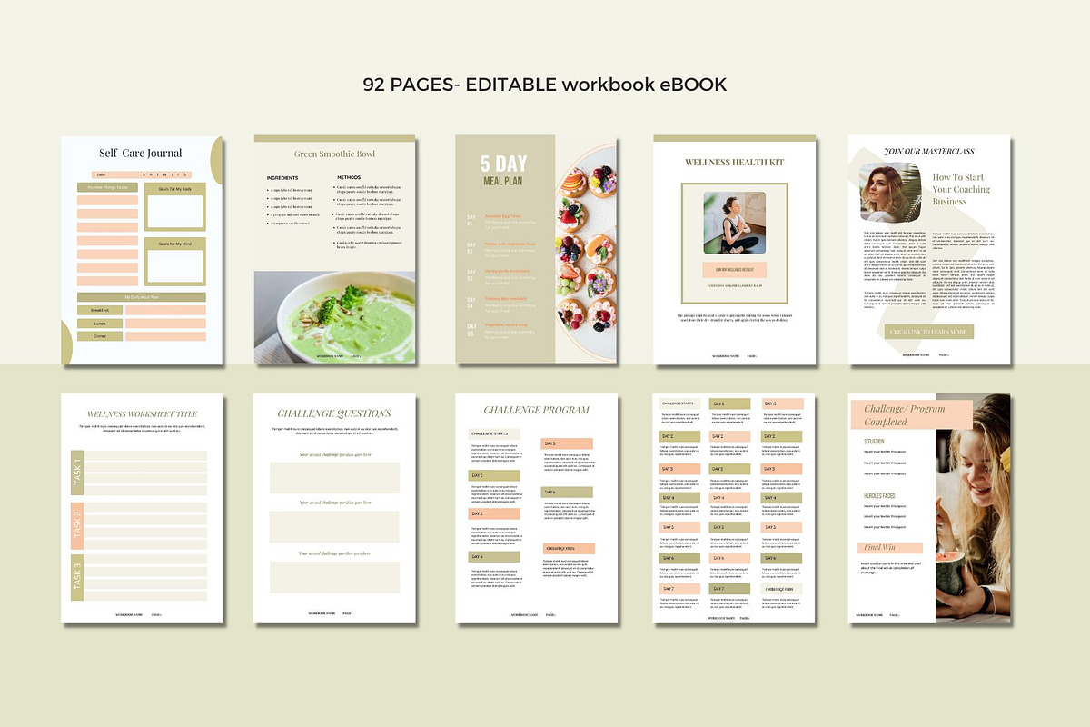 Health and Wellness Canva Template, a Magazine Template by Deepa Template Studio (Photo 2 of 17)