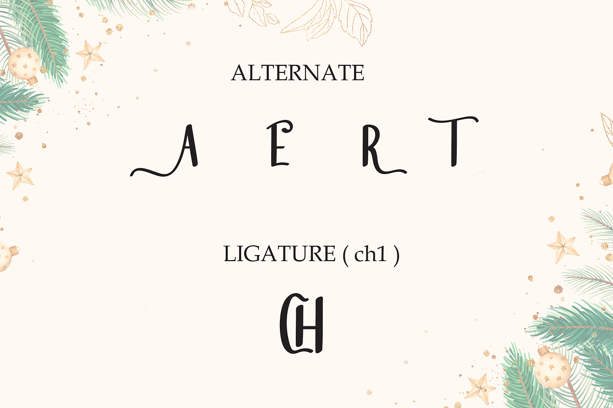 Christmas Vintage | Script Font, a Script Font by Scratchones (Photo 8 of 9)