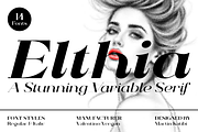 Elthia - Variable Serif, a Serif Font by Valentino Vergan (Thumbnail 1 of 14)
