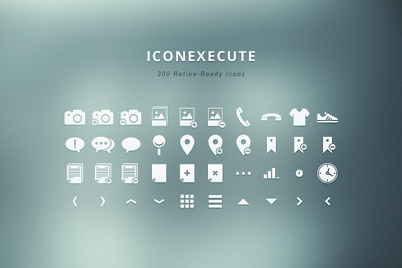 Iconexecute 300 Retina Ready Icons