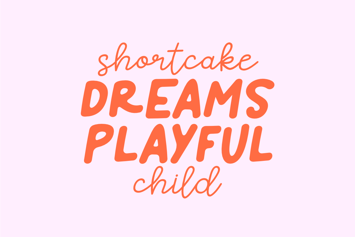Pinkish Shortcake - Playful Mix Font, a Handwritten Font by SaktiAvellin (Photo 2 of 8)