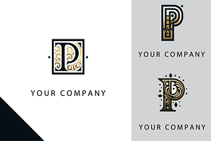 3 Classic Letter P Logos