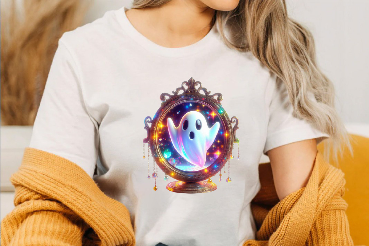 Halloween Iridescent Ghost Clipart B, an Illustration by SVGArt (Photo 8 of 8)