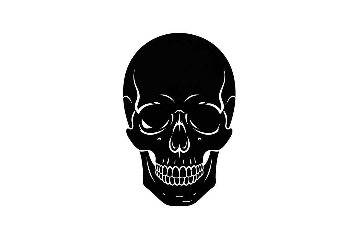 50 Skull Head Silhouette Vector Bund, an Illustration by Creativeshirt (Photo 46 of 51)