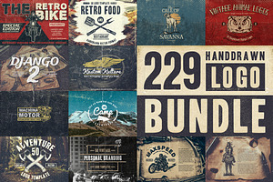 229 Handdrawn Logo Bundle, a Branding & Logo Template by TSV Creative