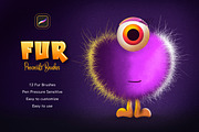 Fur Procreate Brushes, a Brush Add-On by Andrew Skoch Design (Thumbnail 4 of 9)
