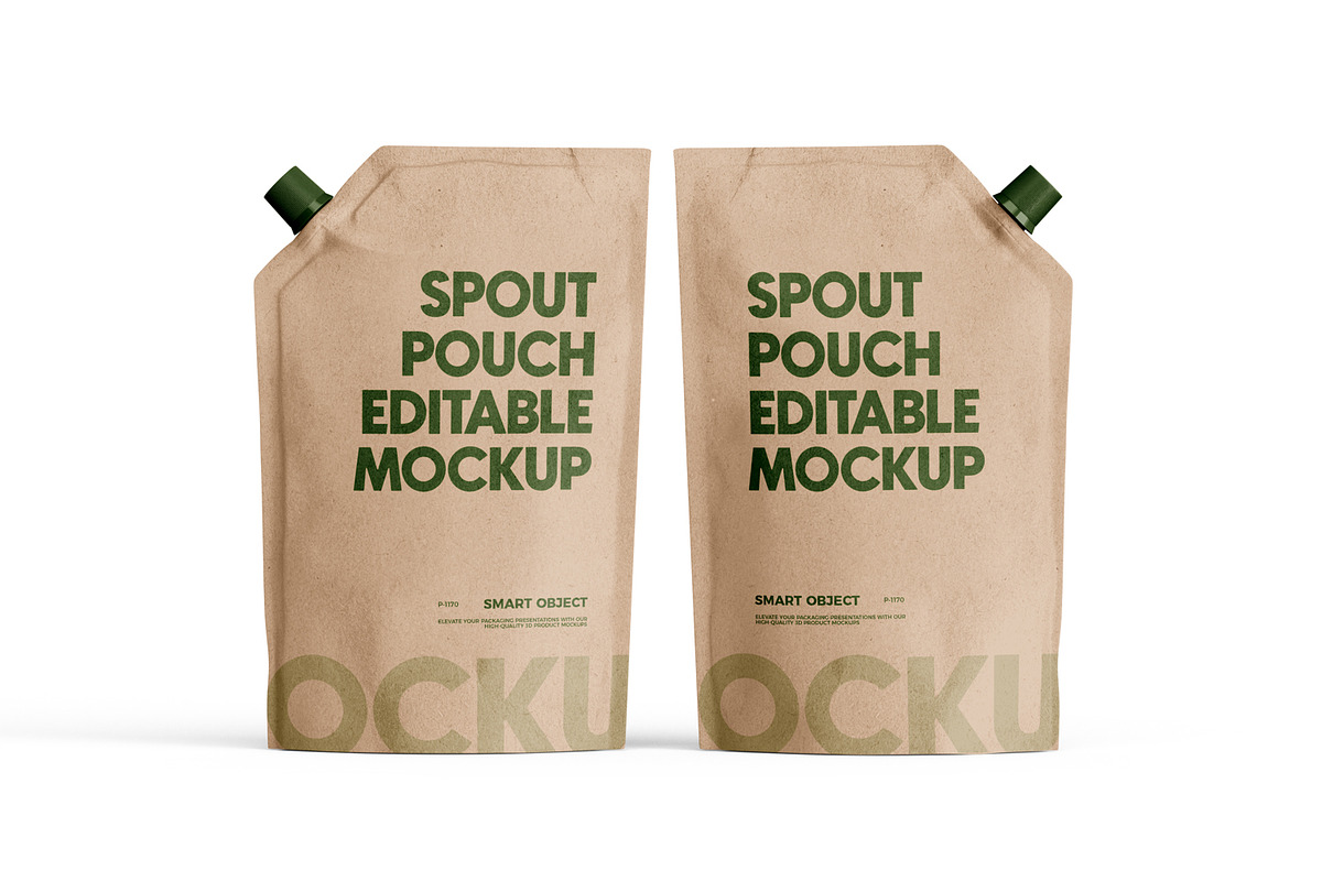 Standup Spout Pouch Mockup, a Packaging Mockup by Ram Studio LLC (Photo 2 of 17)