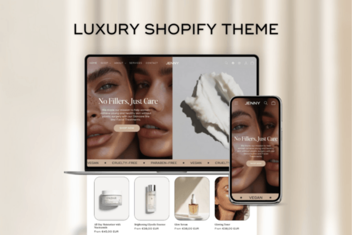 Jenny Luxury Shopify Theme 2025, a Templates & Theme by shopcosm (Photo 1 of 3)