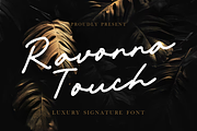 Ravonna Touch Luxury Signature Font, a Script Font by PutraCetol Studio (Thumbnail 1 of 5)