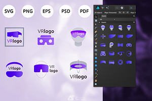 Virtual Reality Logo Templates