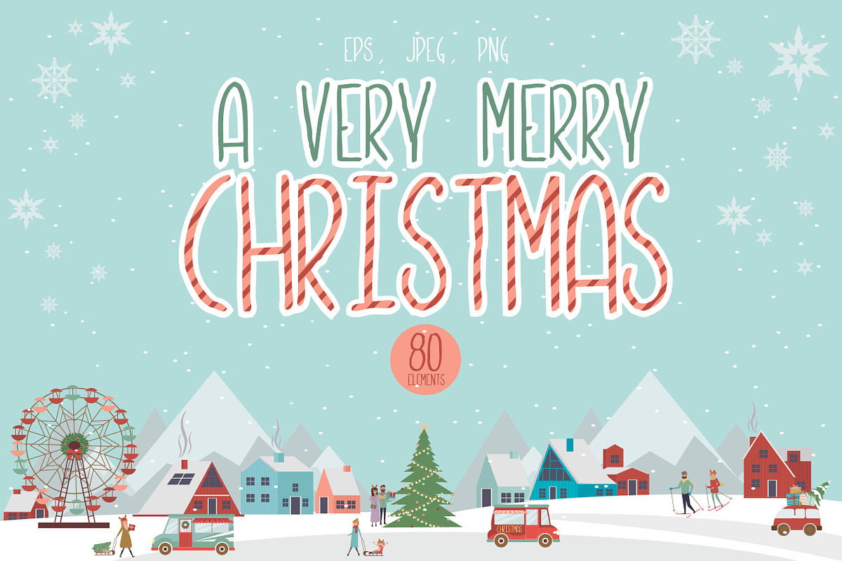 A very Merry Christmas, a Decorative Illustration by Mio Buono (Photo 1 of 11)