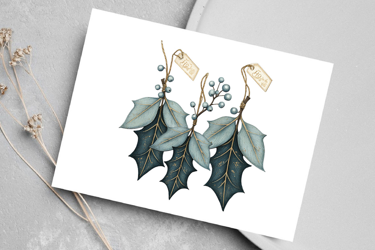 Watercolor Rustic Wooden Christmas, an Illustration by Canvas Craft (Photo 5 of 8)