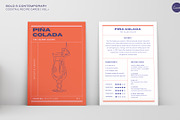 Cocktail Recipe Cards Template, a Marketing Template by Va Bene Studio (Thumbnail 9 of 10)