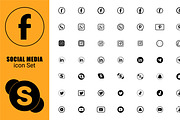 Mega Social Media Icon Collection, an Outline Icon by hkmonir (Thumbnail 1 of 2)