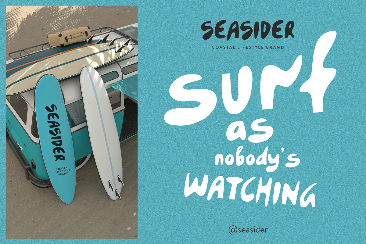 Coastal Mirage Playful Summer Sans, a Sans Serif Font by Struvictory.art (Photo 4 of 8)