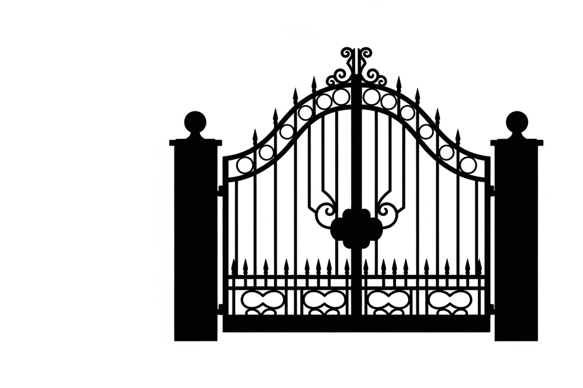 Ornate Iron Gate SVG Bundle, an Illustration by Designs_River (Photo 20 of 31)