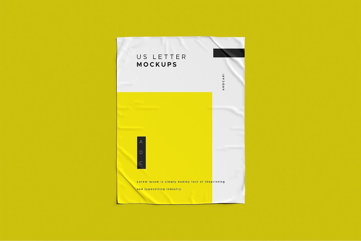 US Letter Flyer Mockup, a Print Template by AlkStudio (Photo 12 of 13)