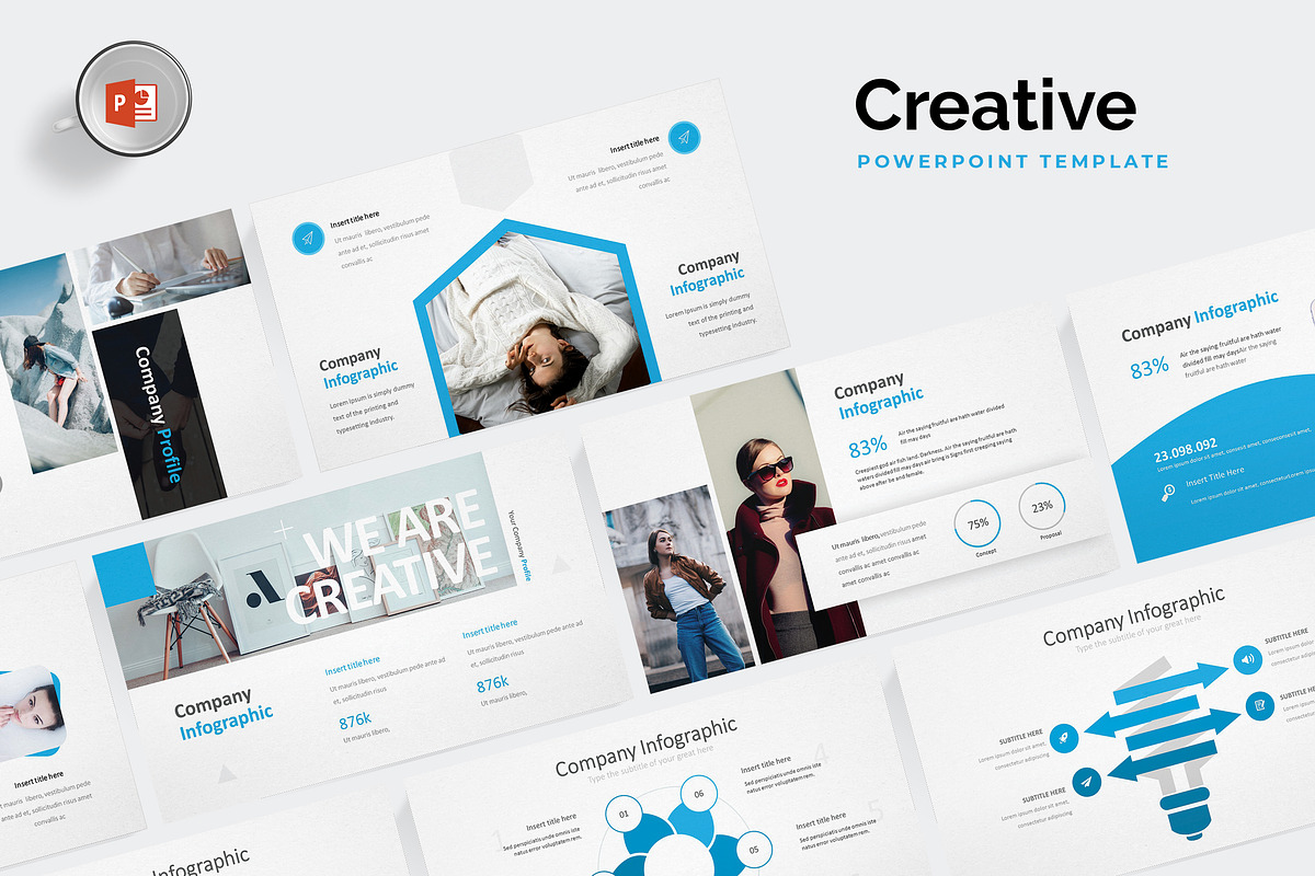 Creative Powerpoint Templates, a Presentation Template by AQR Studio (Photo 1 of 4)