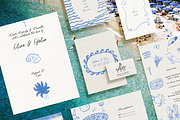 COASTAL BLUE Summer Icons & Frames, an Object Graphic by Lana Elanor (Thumbnail 3 of 9)