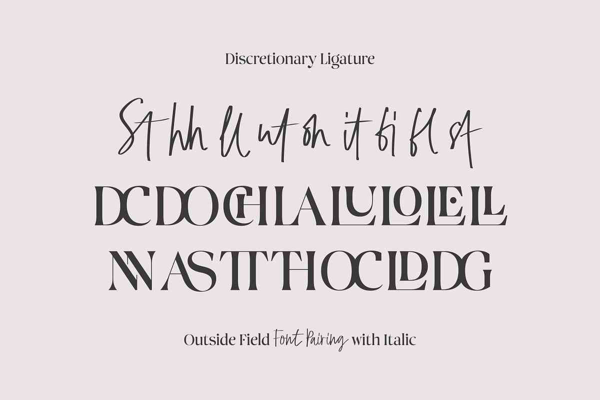 Outside Field - Font Pairing, a Handwritten Font by Godbless Studio (Photo 11 of 15)