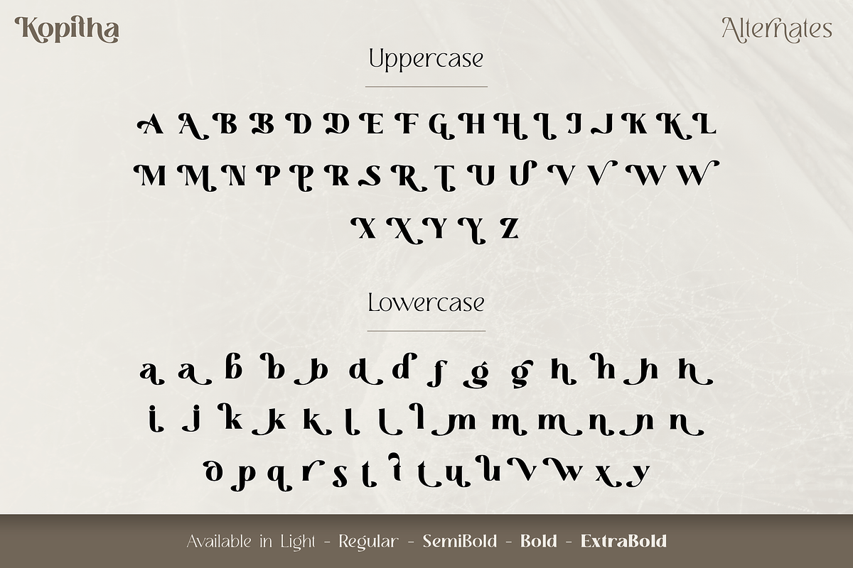 Kopitha - Modern Serif Font, a Serif Font by Ekahermawan (Photo 10 of 12)