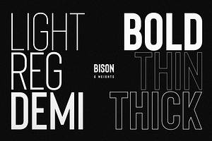 Bison - A Powerful Sans Serif