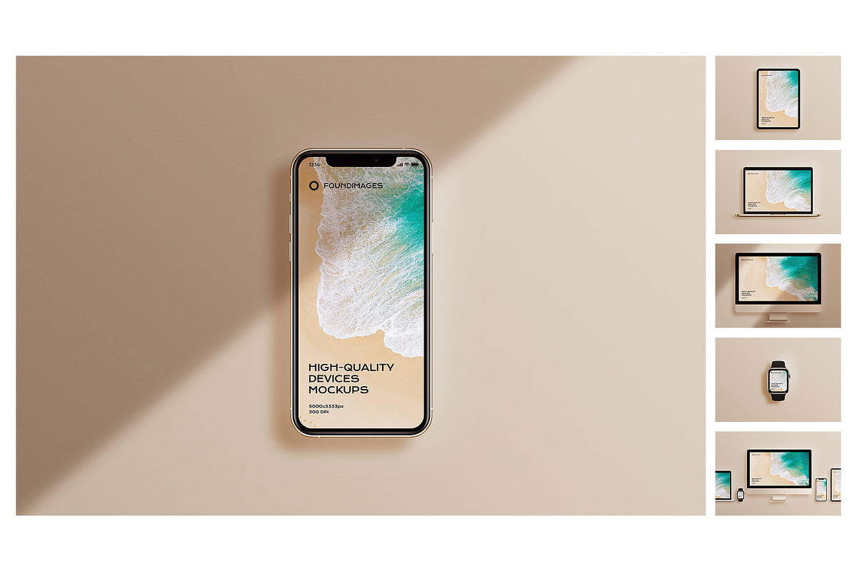 360 device mockup bundle iphone, a Device Mockup by FoundImages (Photo 10 of 84)