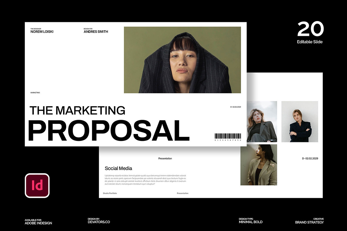 Marketing Proposal Presentation Deck, a Presentation Template by Devators (Photo 1 of 7)